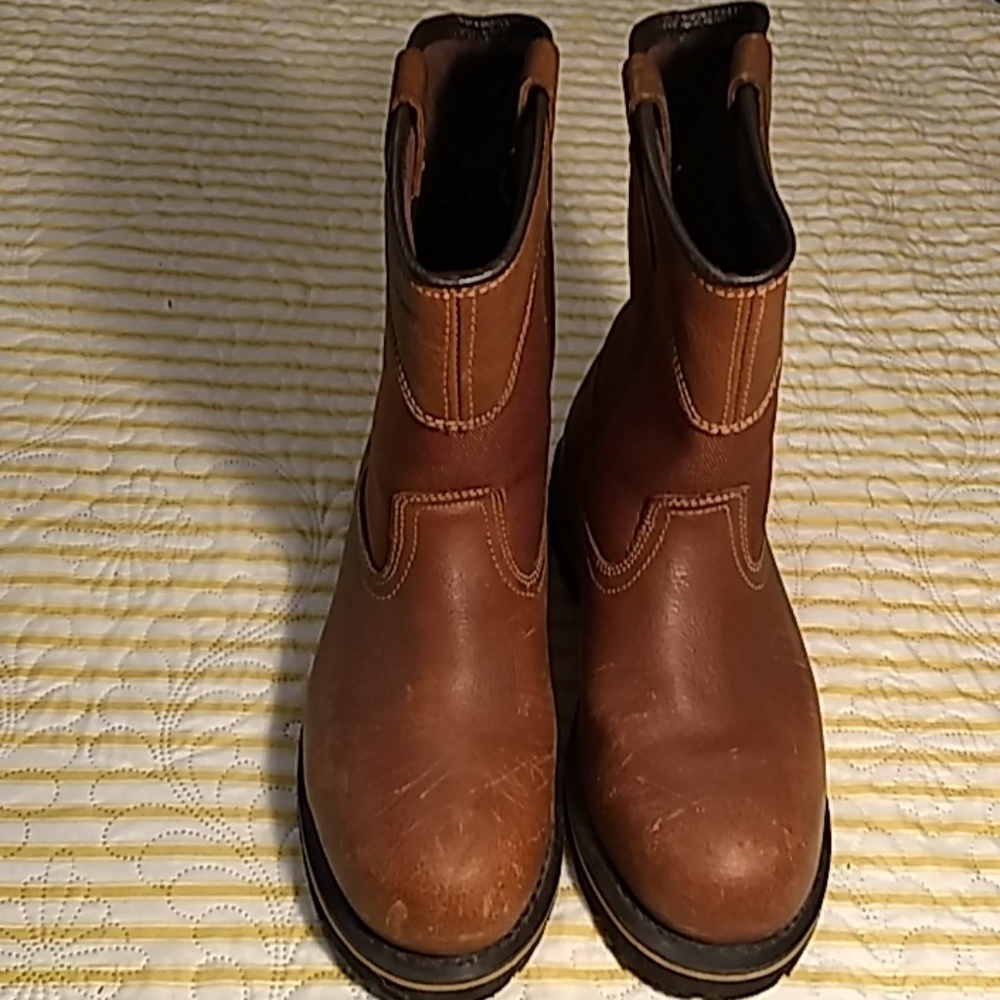 Brahma brown oil resistant steel toe work boot